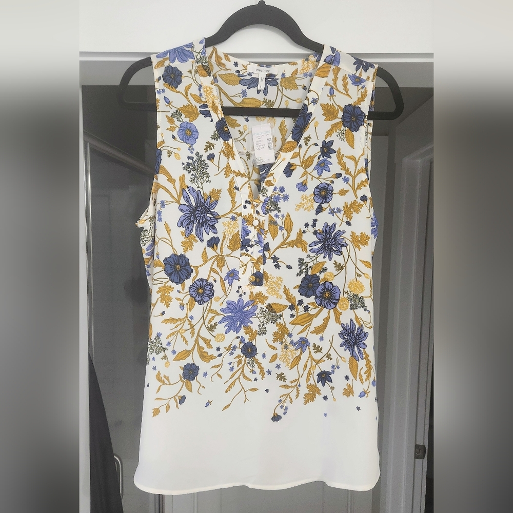 NWT Maurices Floral Sleeveless Blouse - L